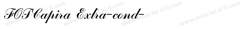 FOTCapira Extra-cond字体转换
